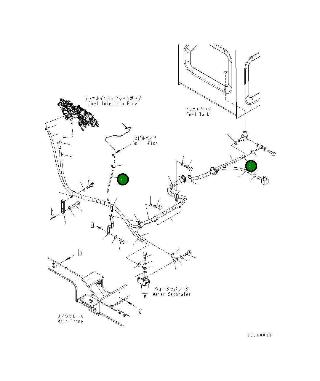 Шланг 07270-50428 Komatsu