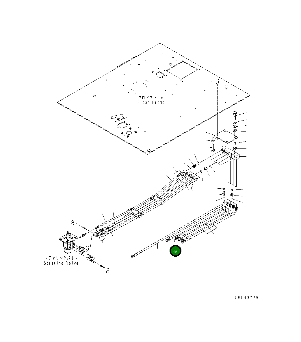 Шланг 02766-B04A9 Komatsu