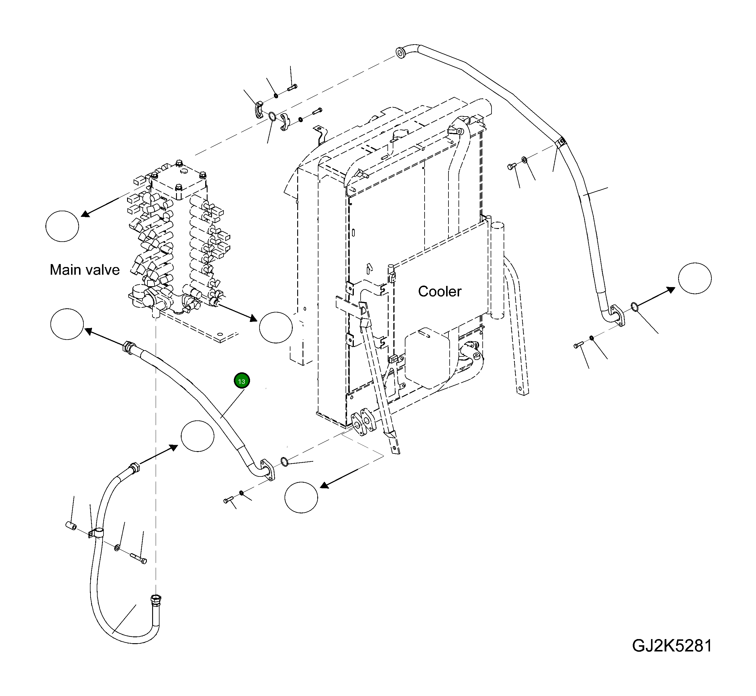 Шланг 20E-62-31850 Komatsu