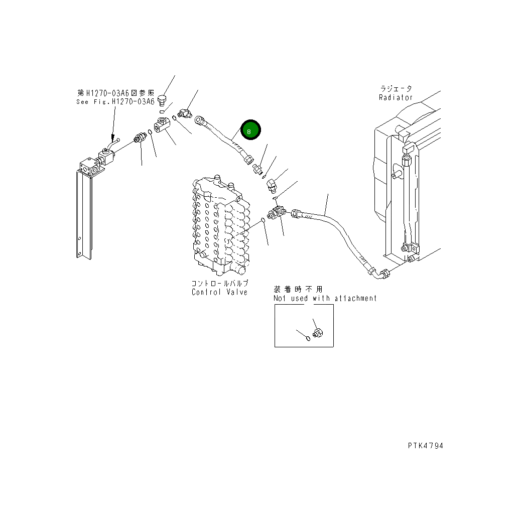 Шланг 20E-62-K2480 Komatsu