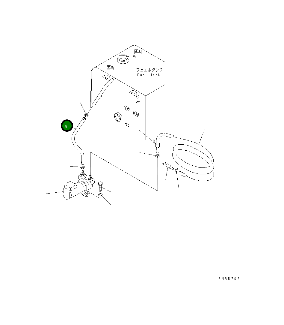 Шланг 20E-04-K1170 Komatsu