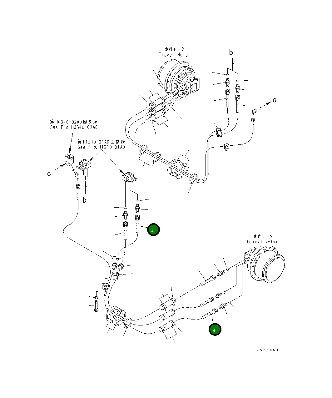 Шланг 07096-00522 Komatsu