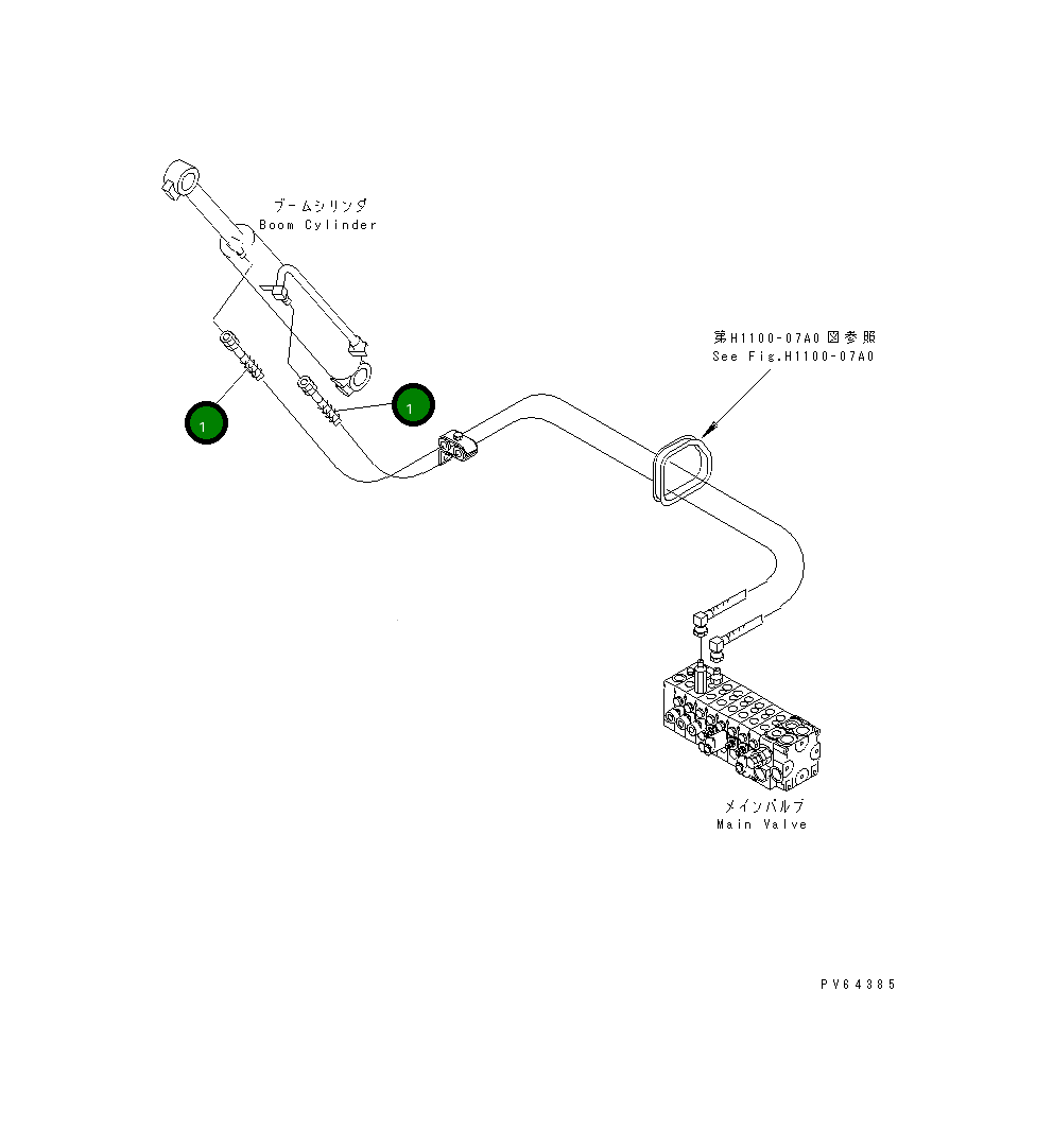 Шланг 20C-62-32412 Komatsu