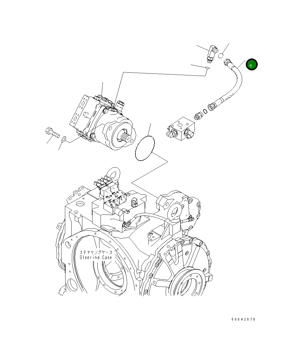 Шланг 17A-61-41780 Komatsu
