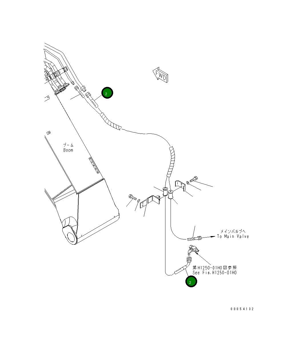 Шланг 02754-00621 Komatsu