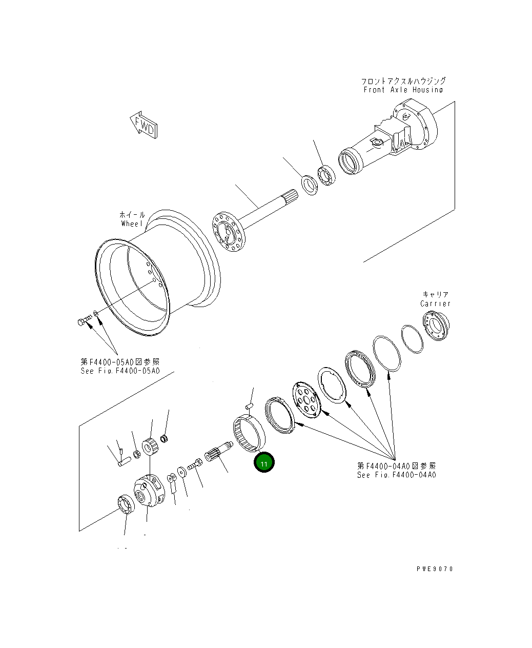 Шестерня 415-22-22540 Komatsu