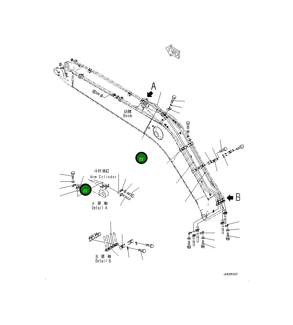 Шланг 206-62-21210 Komatsu