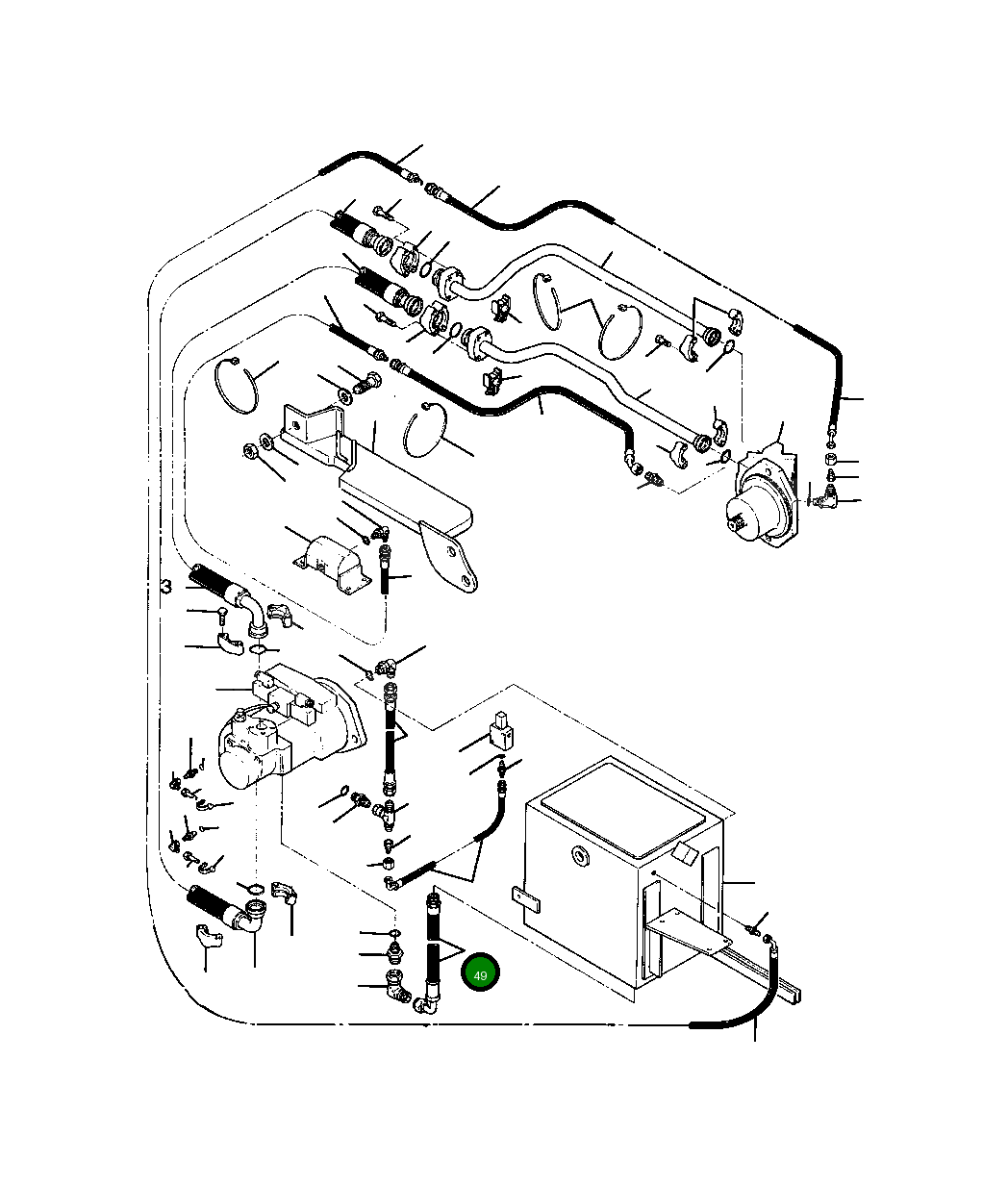 Шланг 1236 106 H1 Komatsu
