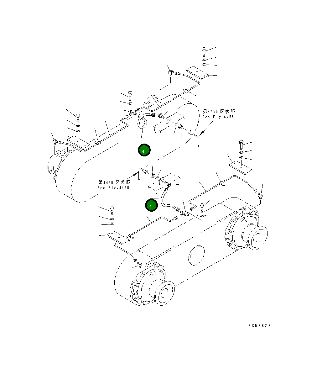 Шланг 07103-50405 Komatsu
