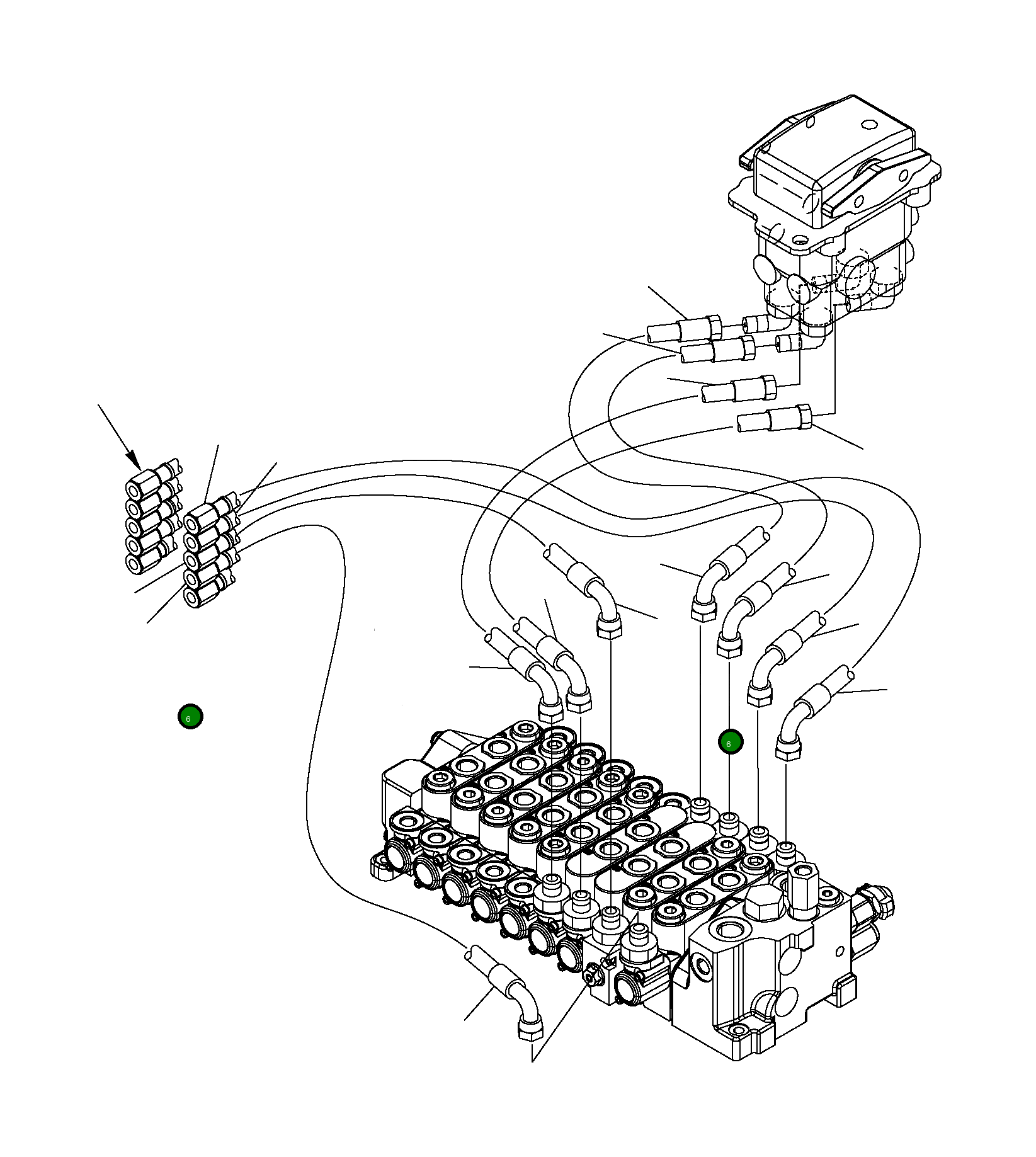 Шланг 20W-62-R2921 Komatsu