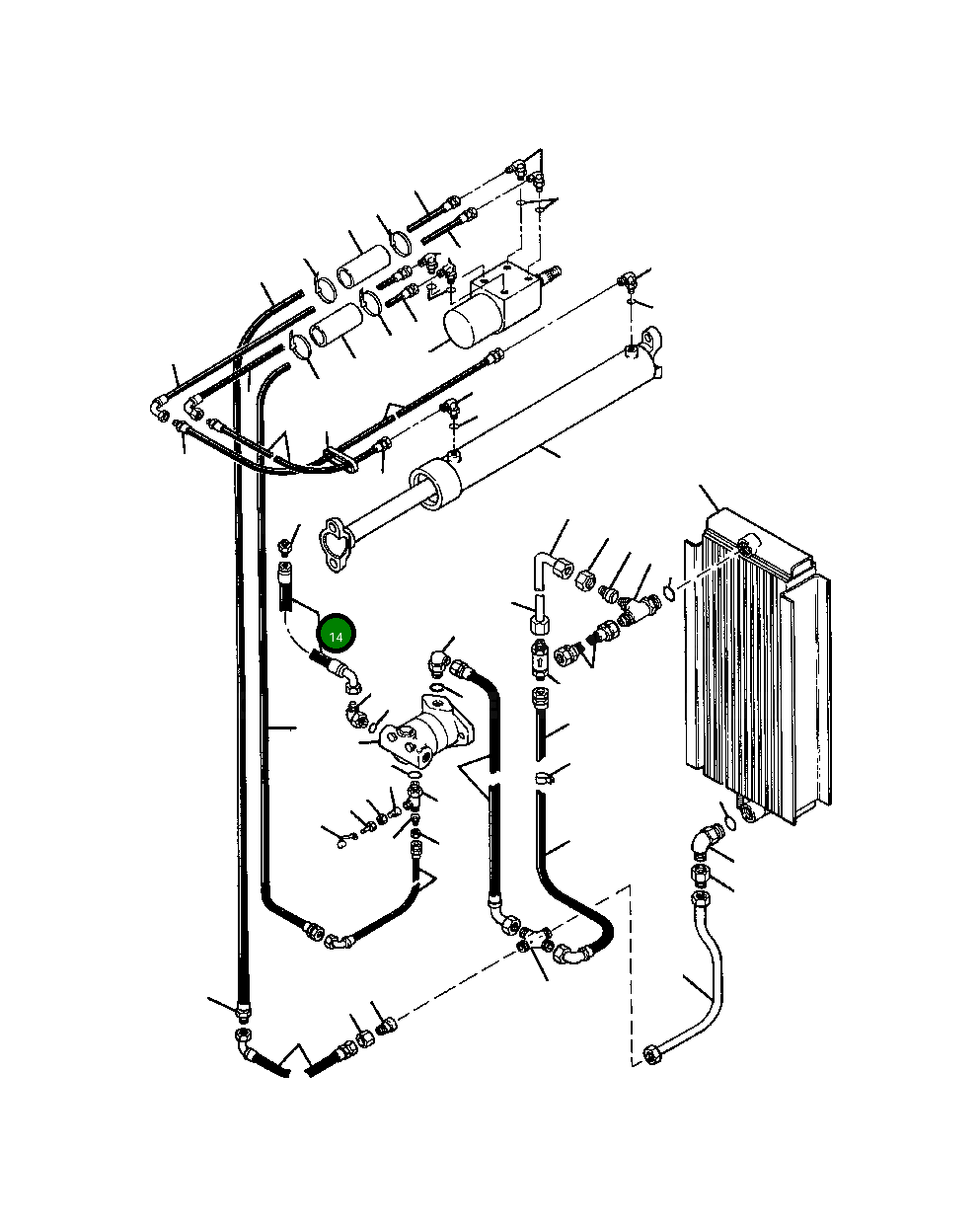Шланг 1235 845 H1 Komatsu