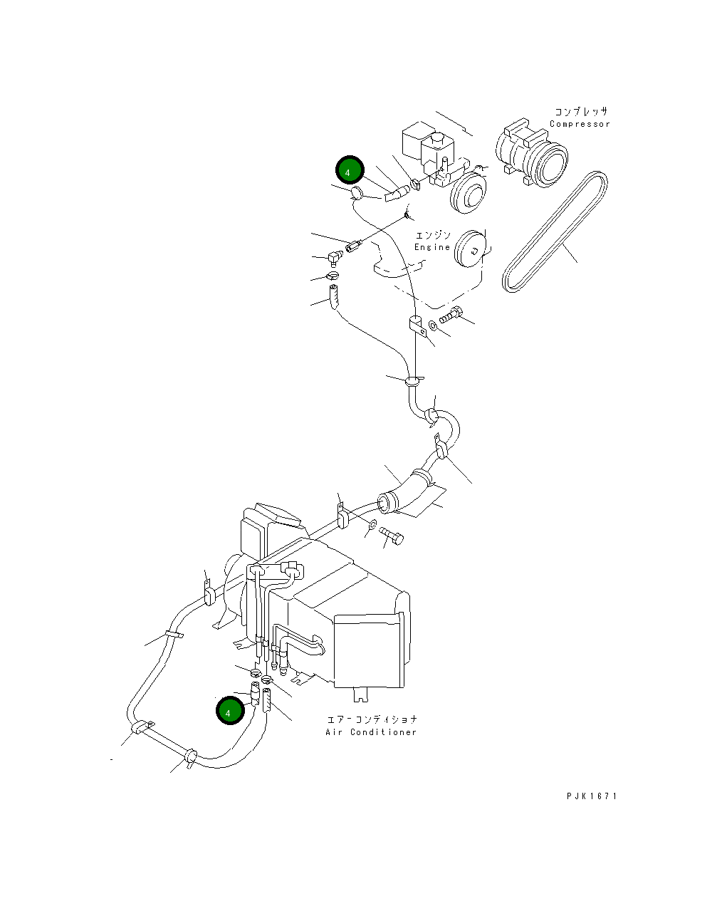 Шланг 09483-00429 Komatsu