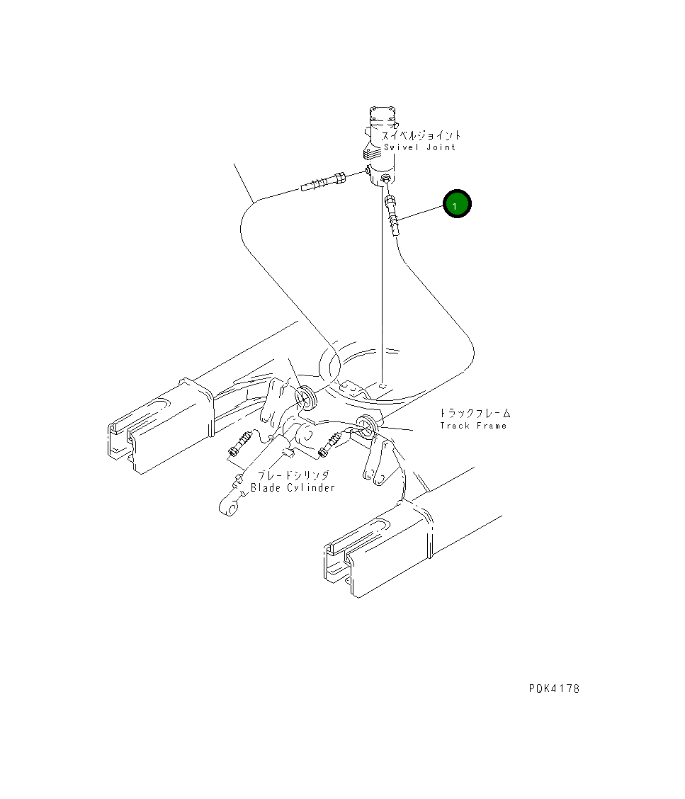 Шланг 20T-62-73241 Komatsu