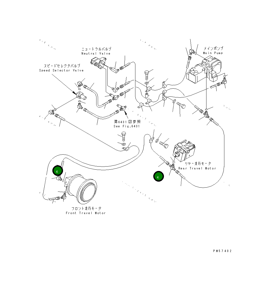 Шланг 07102-20245 Komatsu