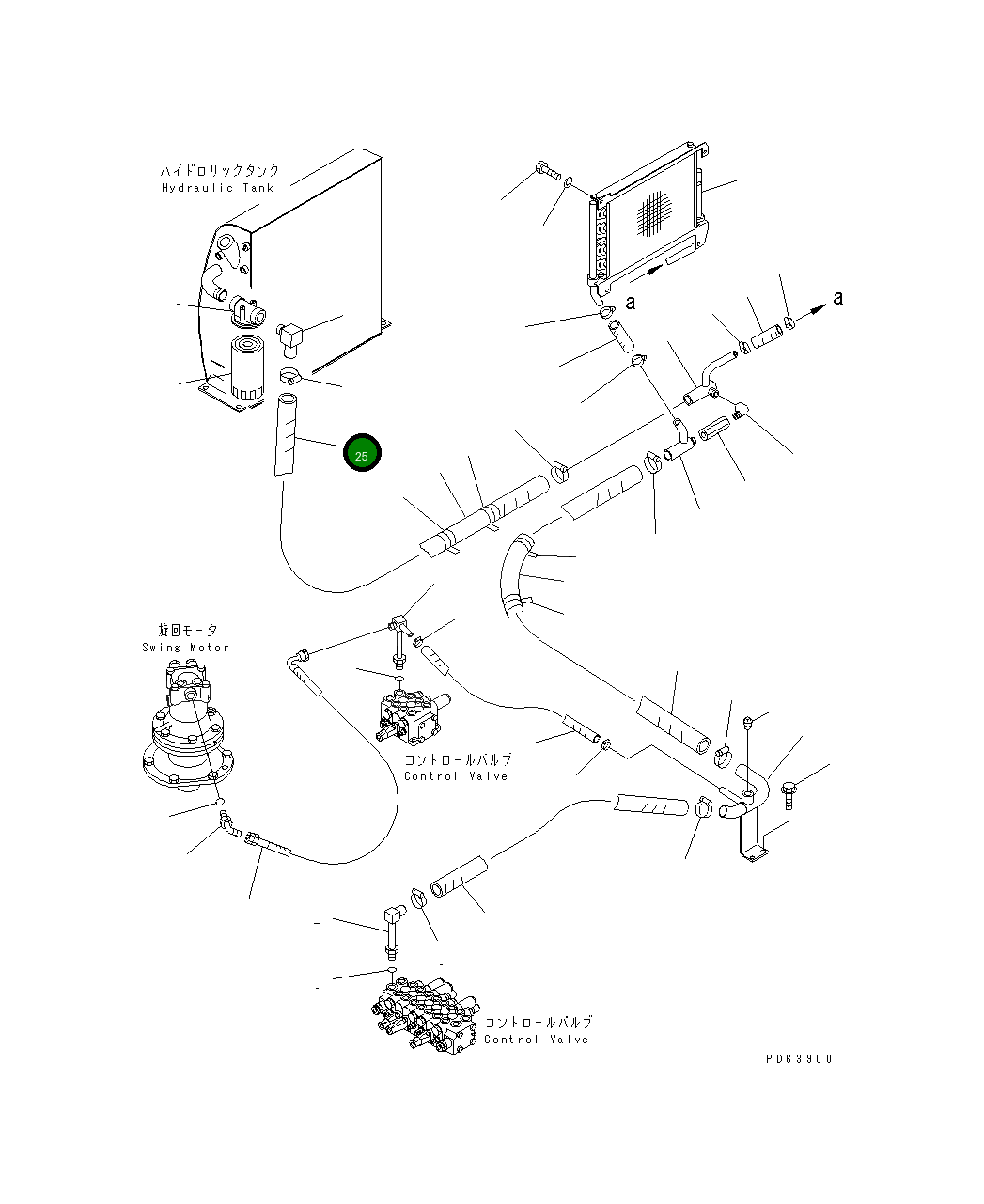 Шланг 07261-23215 Komatsu