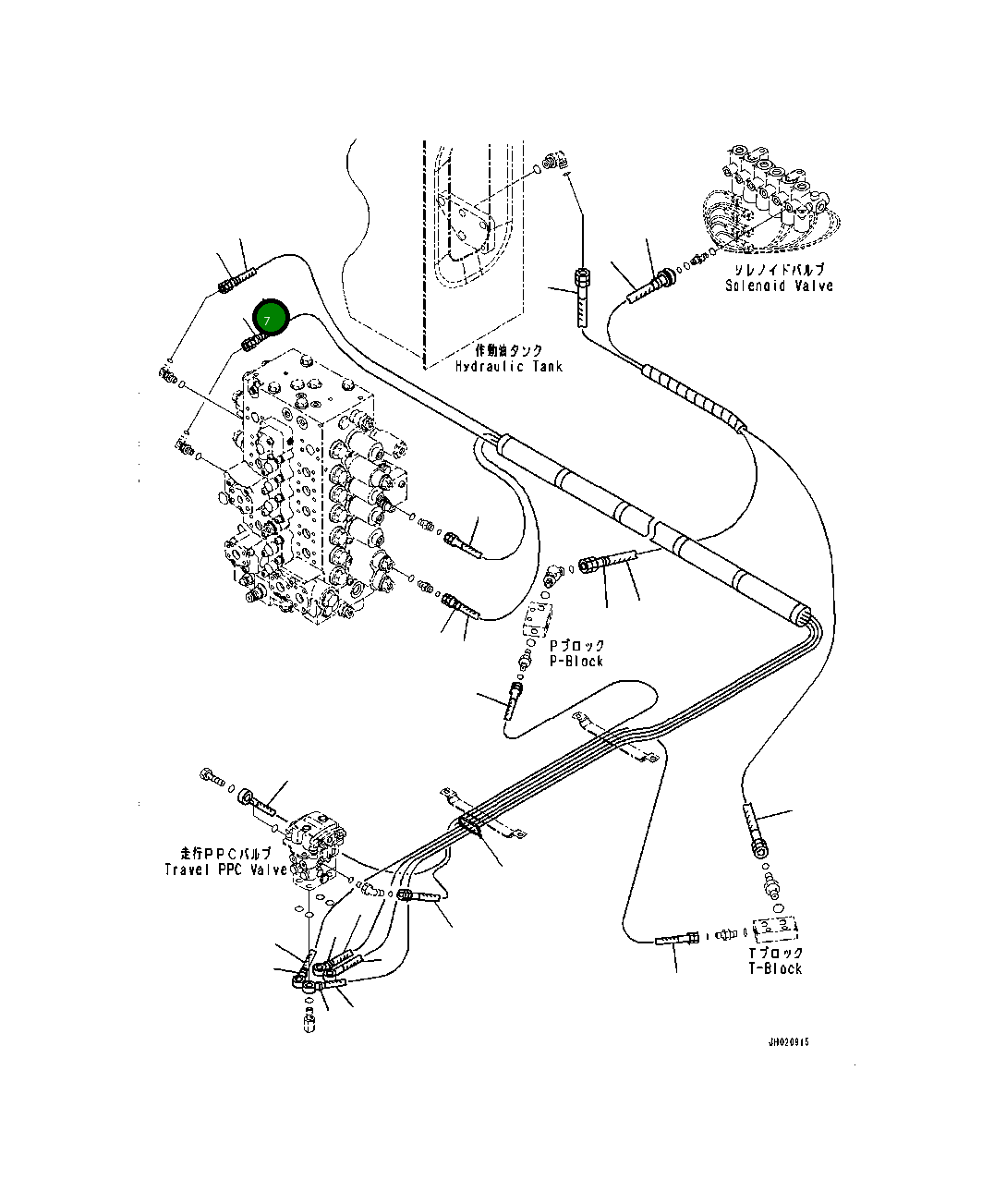 Шланг 20Y-62-16951 Komatsu