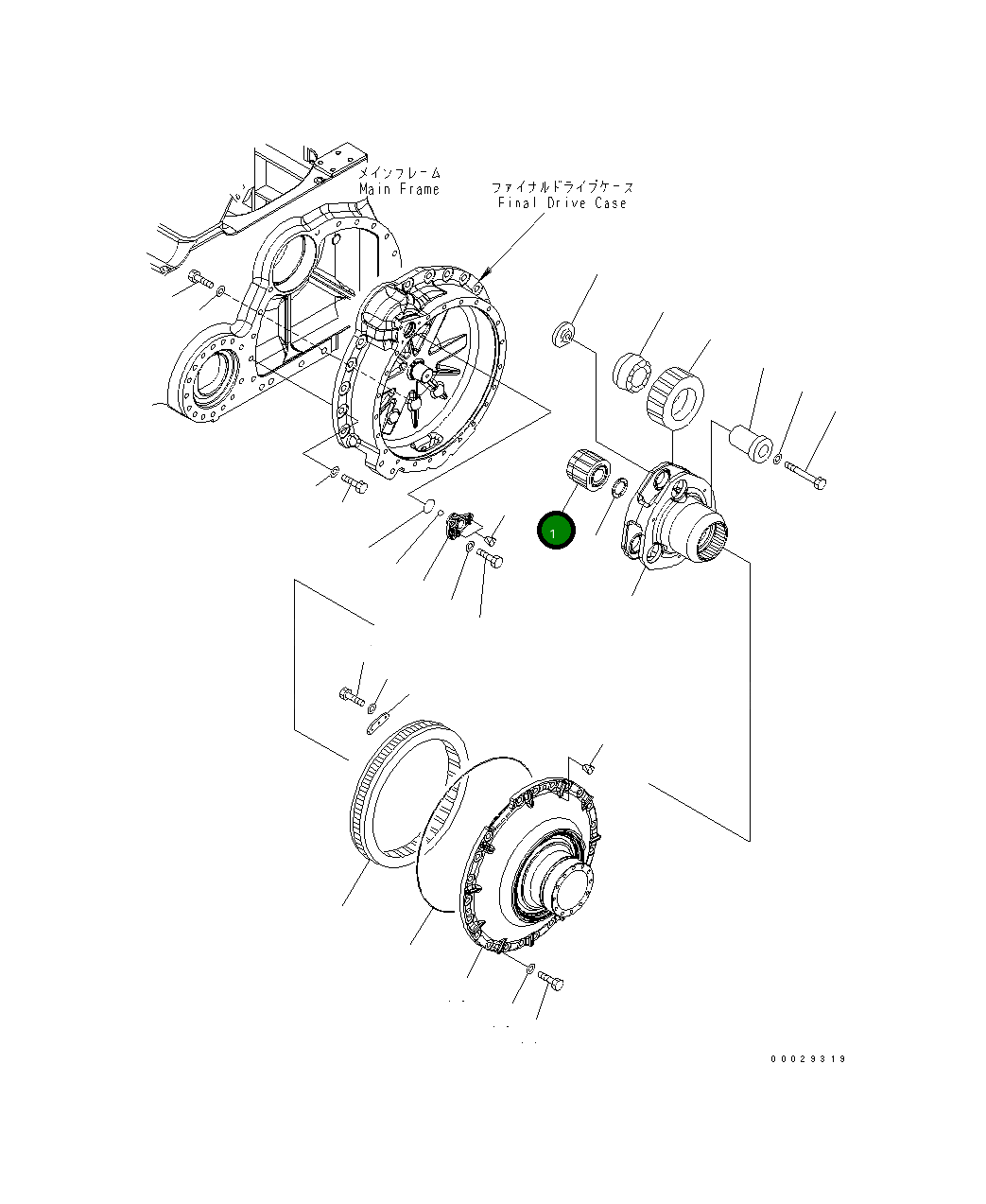 Шестерня 154-27-72240 Komatsu