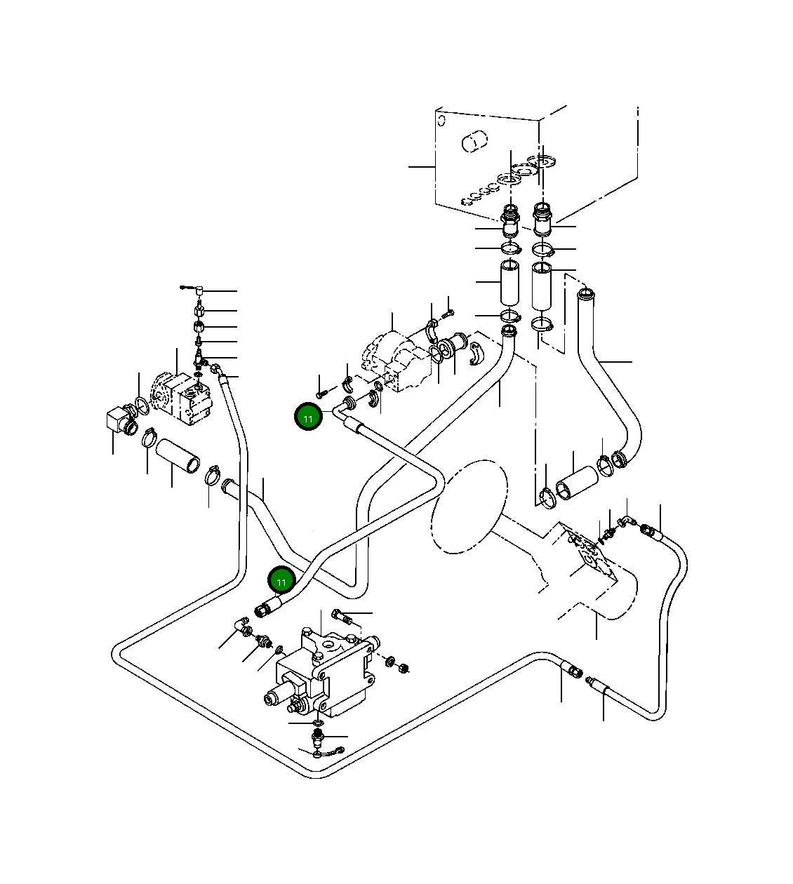 Шланг 1430 318 H1 Komatsu