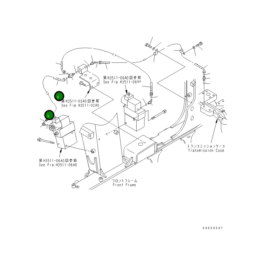 Шланг 02764-002A3 Komatsu