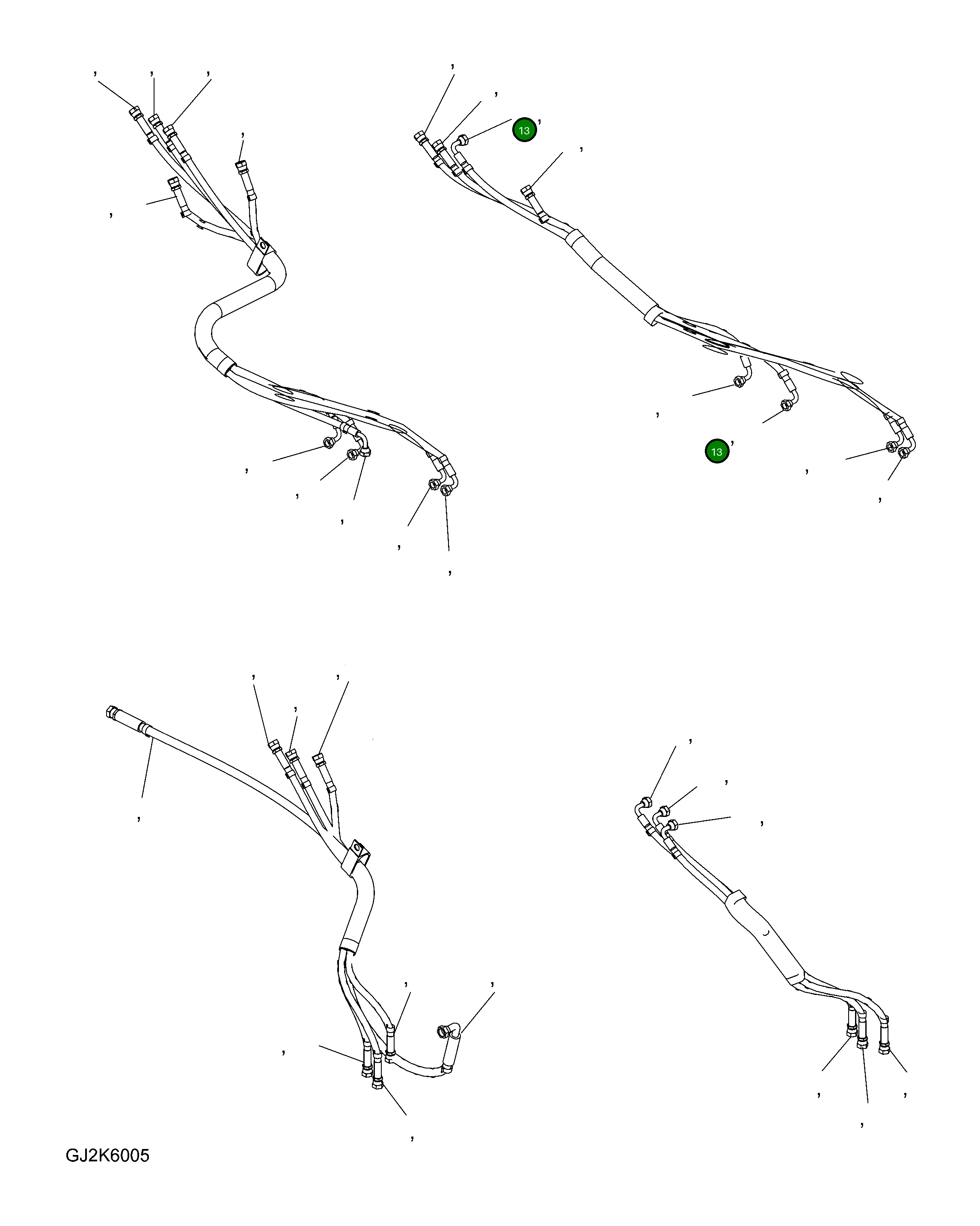 Шланг 20G-62-33611 Komatsu