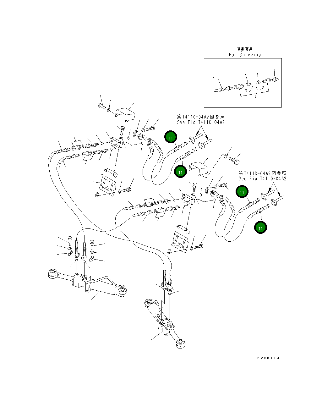 Шланг 07122-21015 Komatsu