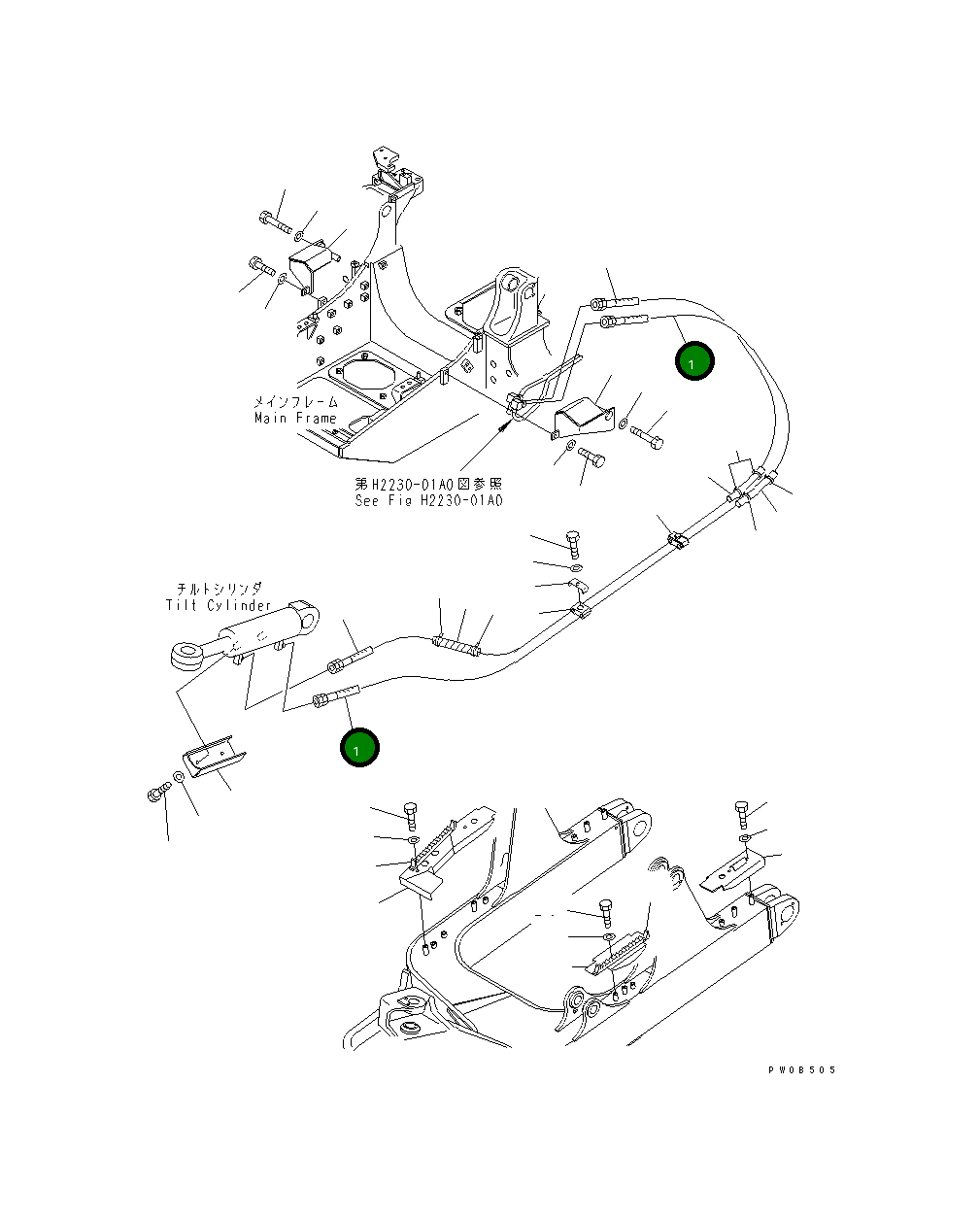 Шланг 124-62-61880 Komatsu
