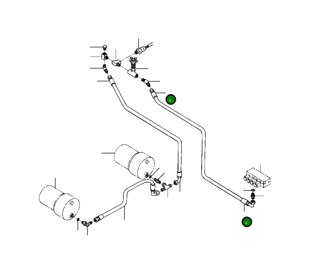 Шланг 1287 223 H1 Komatsu