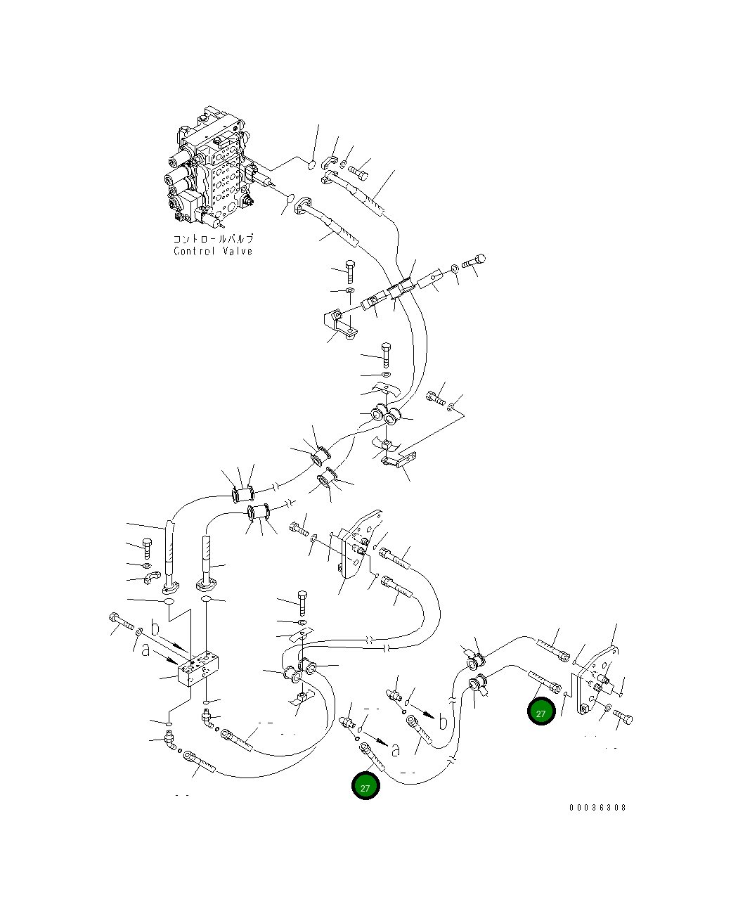 Шланг 02765-B04A7 Komatsu