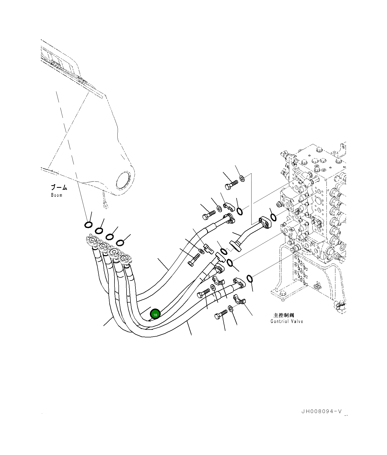 Шланг 205-62-34621 Komatsu