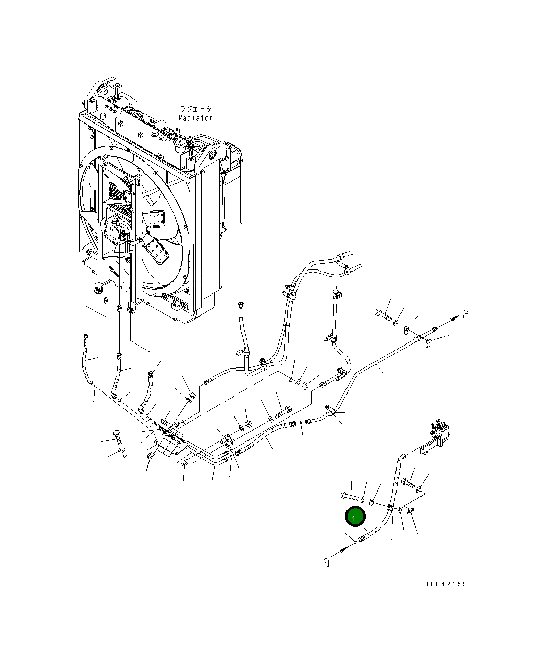 Шланг 17A-61-41571 Komatsu