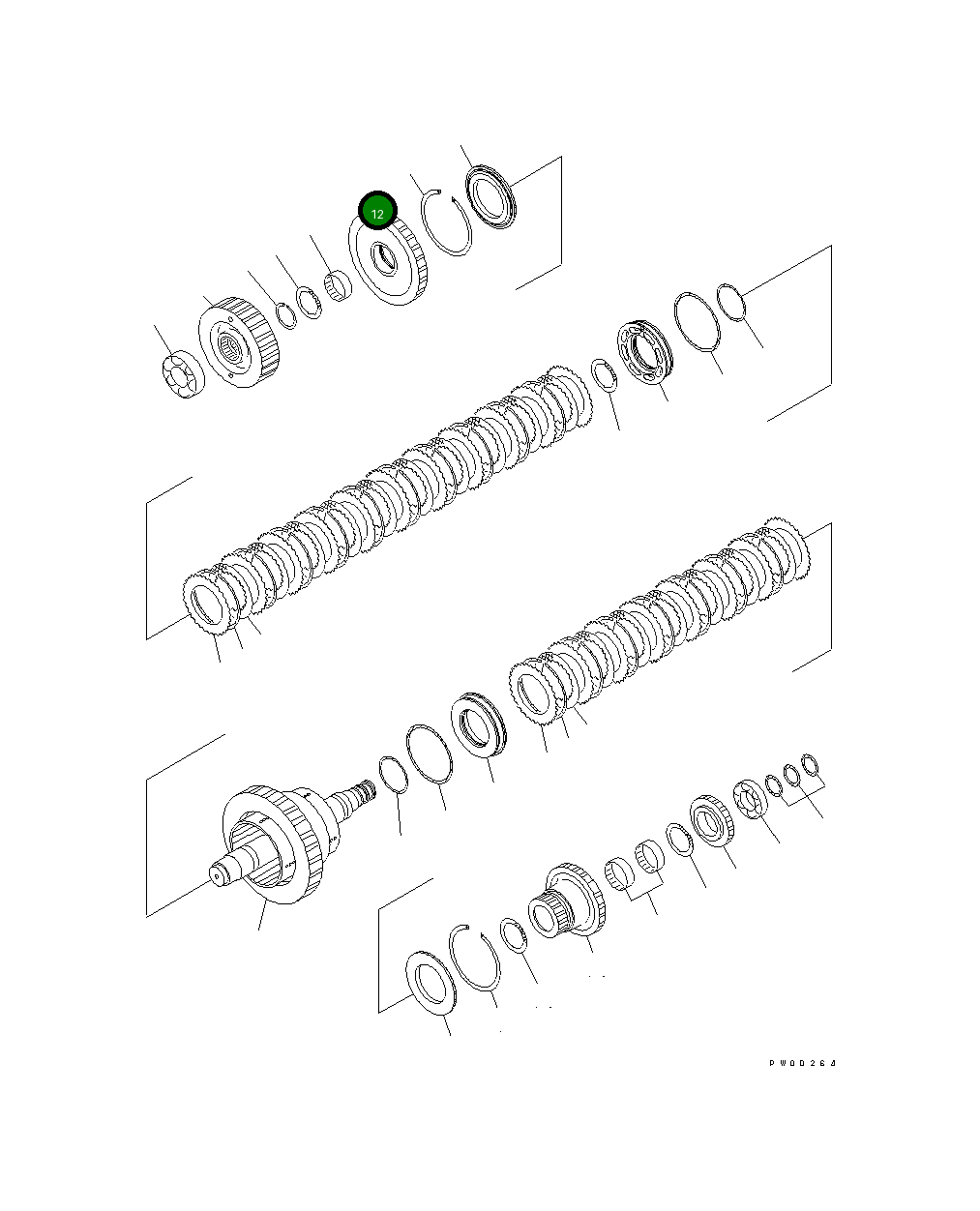 Шестерня,2ND 714-07-22462 Komatsu
