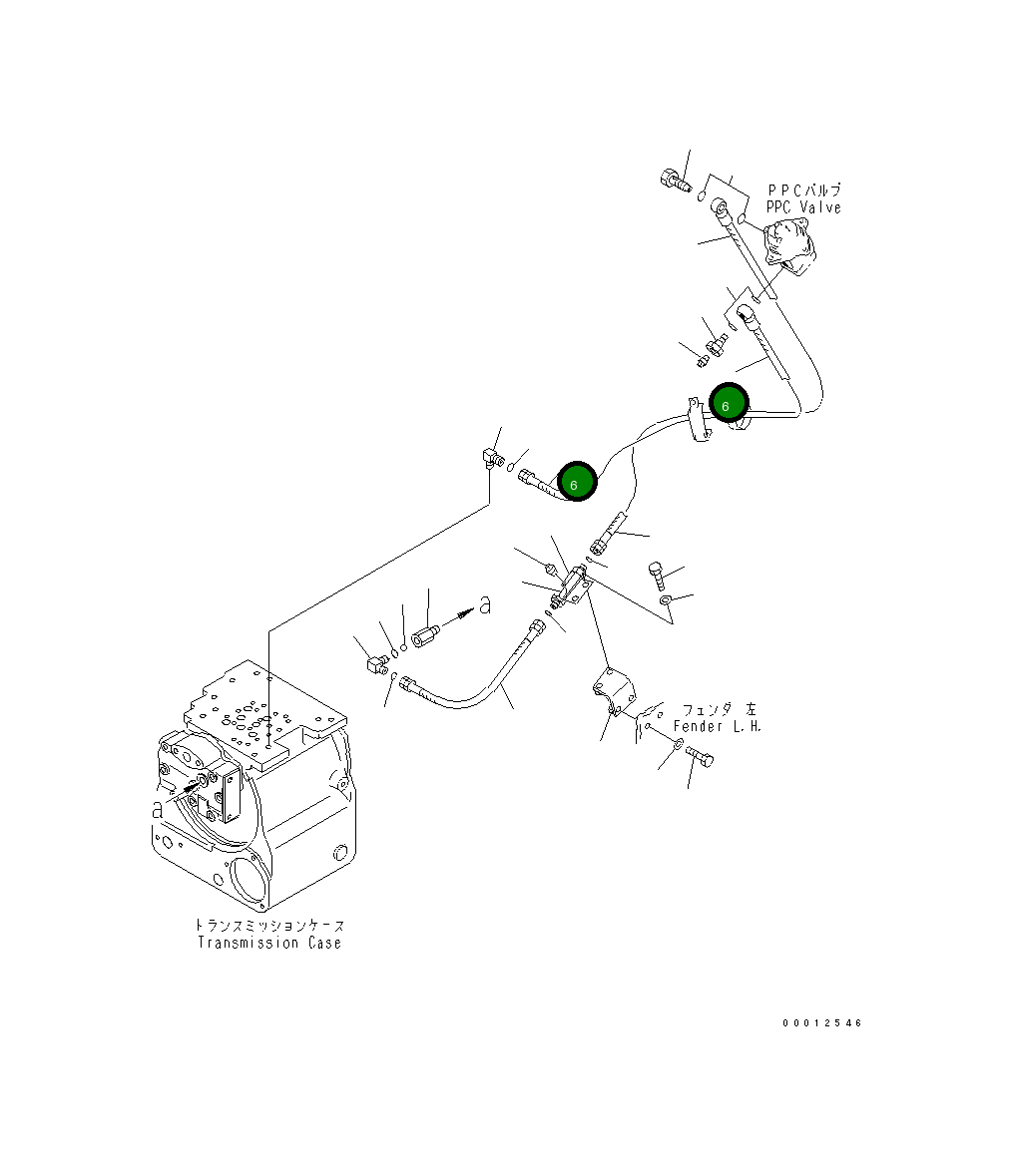 Шланг 104-40-58540 Komatsu