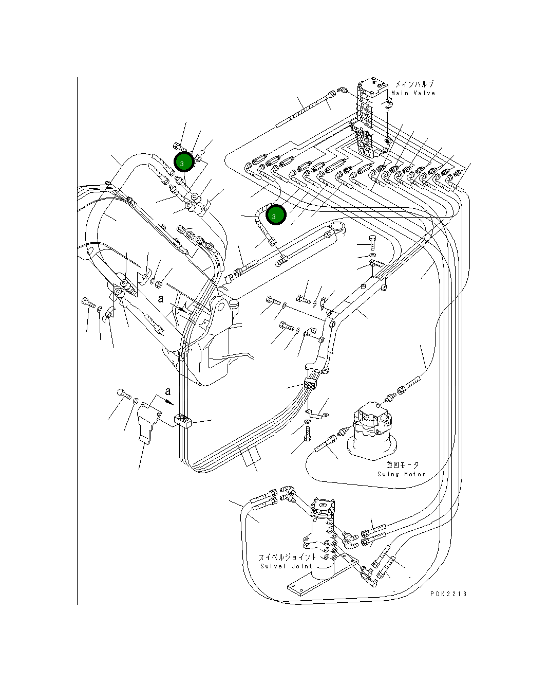 Шланг 20T-62-84120 Komatsu