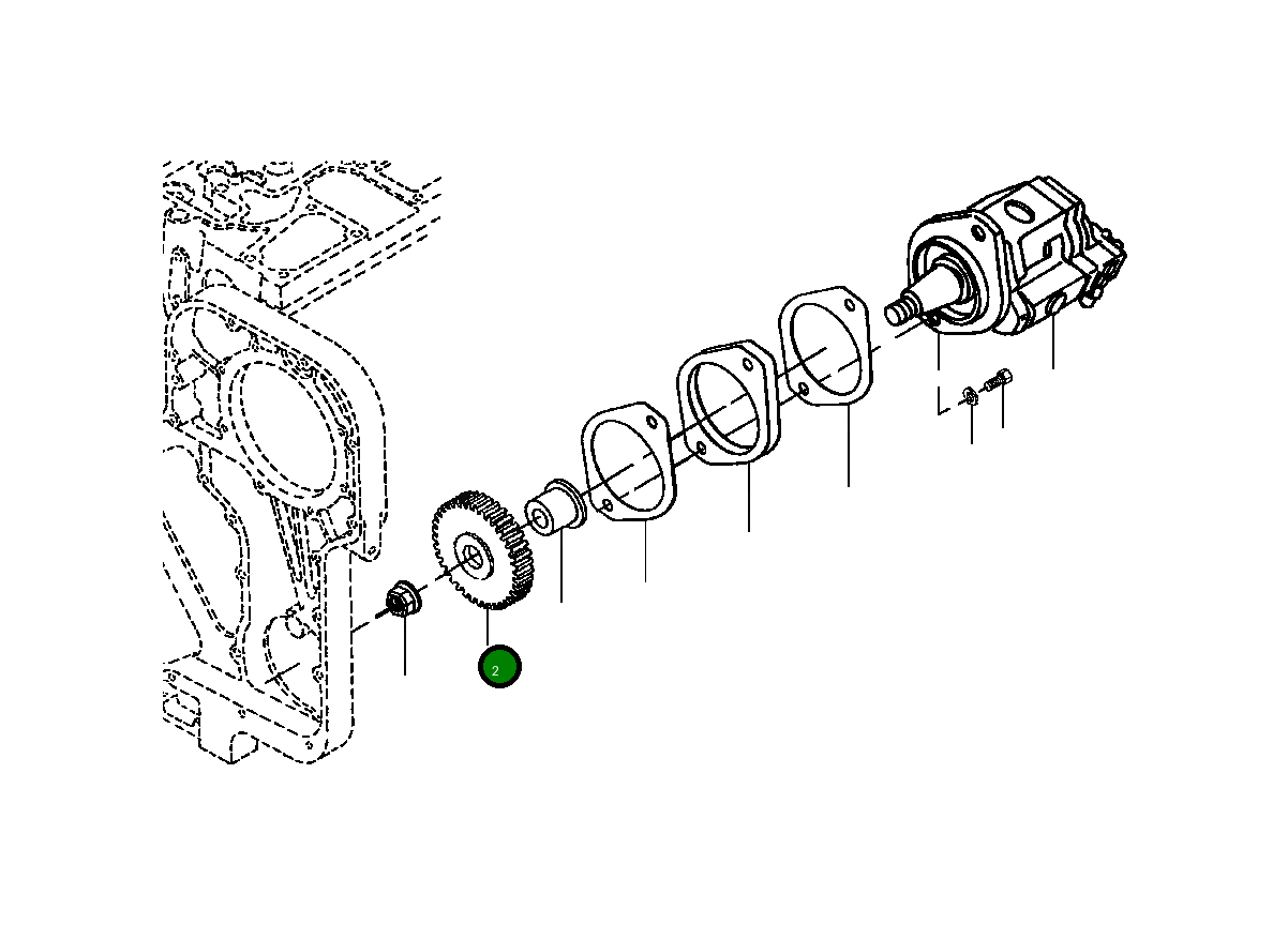 Шестерня 6732-21-3420 Komatsu