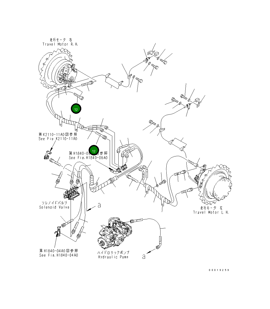 Шланг 11Y-62-21870 Komatsu
