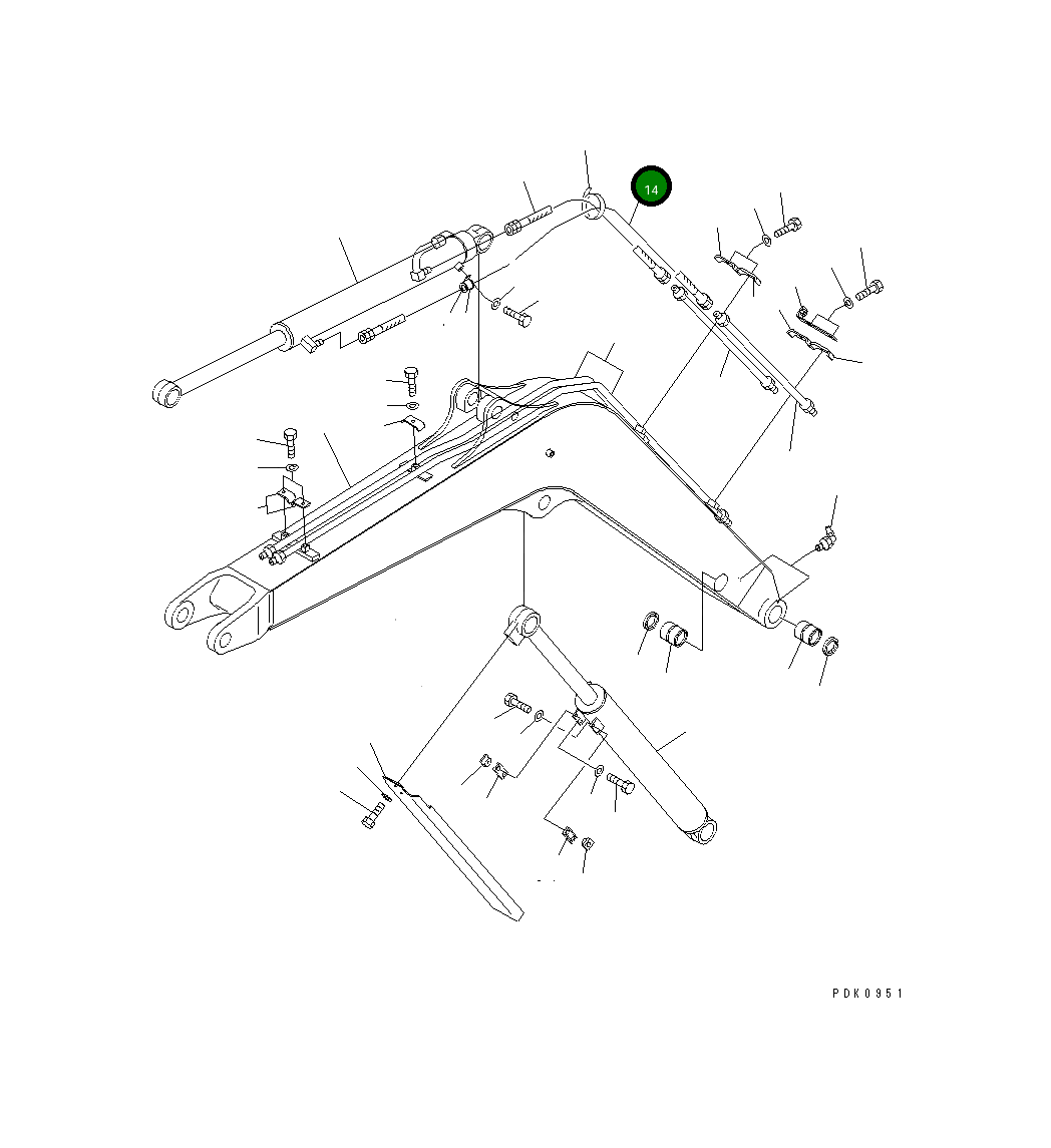 Шланг 20T-62-82150 Komatsu