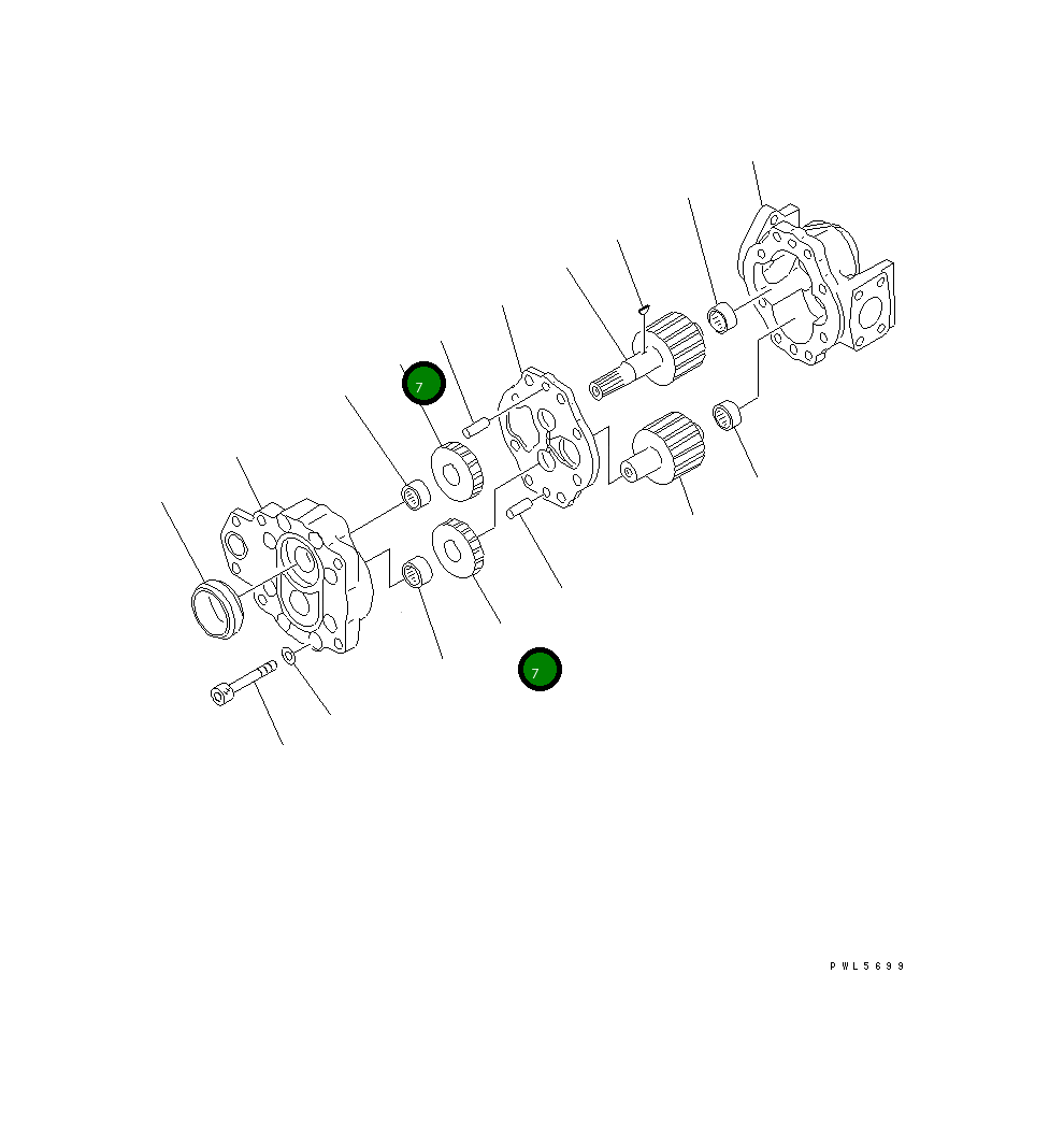 Шестерня 705-89-00034 Komatsu