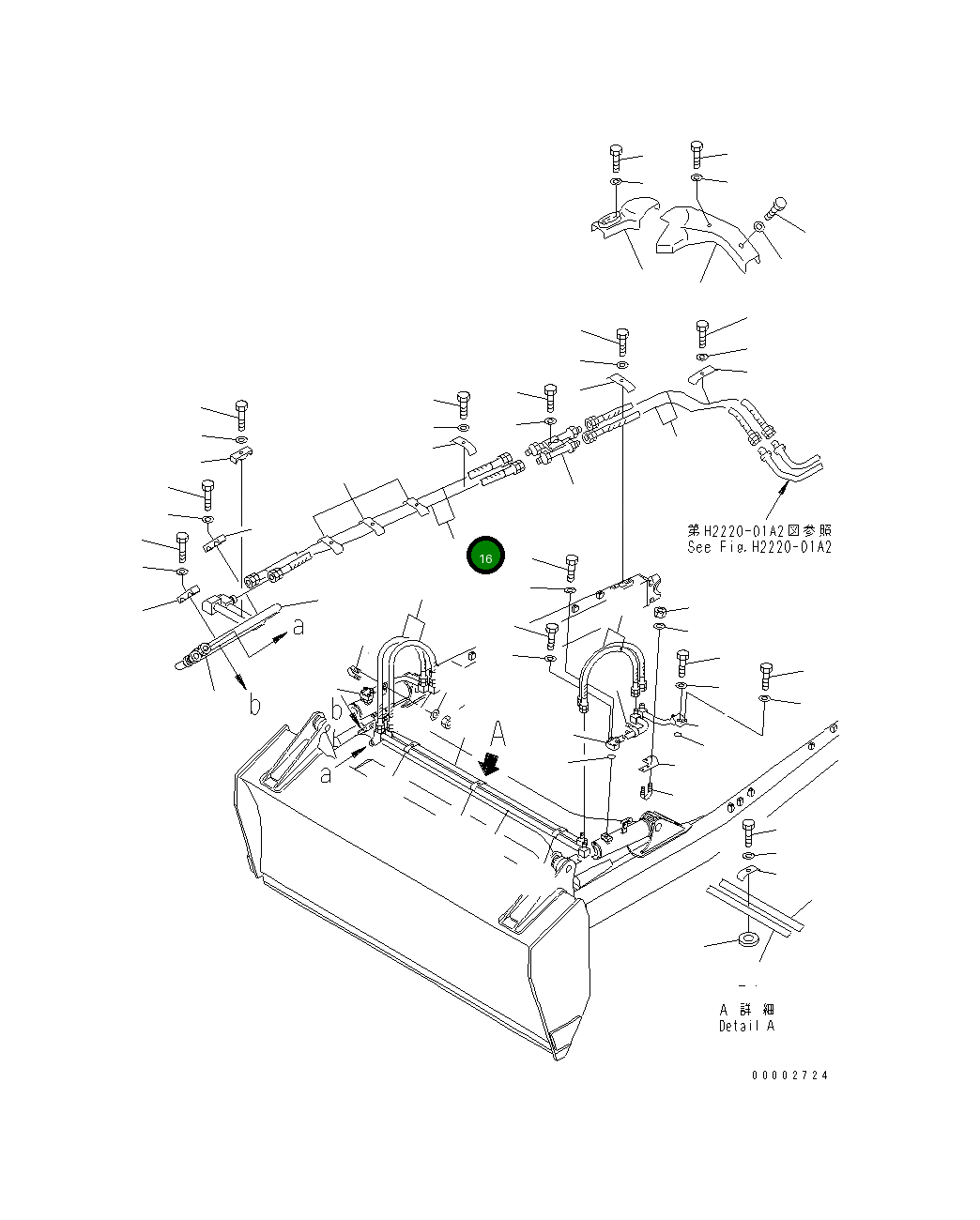 Шланг 07123-40622 Komatsu