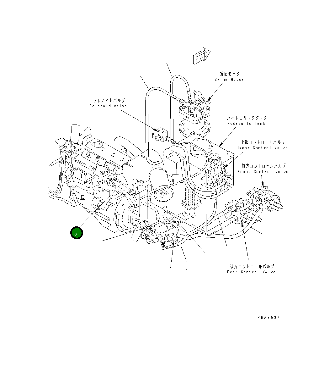 Шланг 20U-62-23122 Komatsu