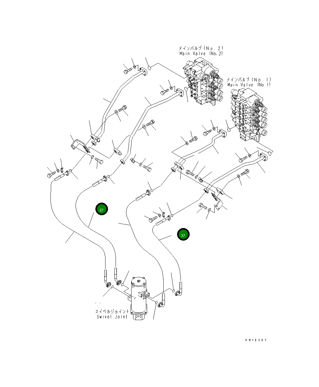 Шланг 07073-01AA7 Komatsu
