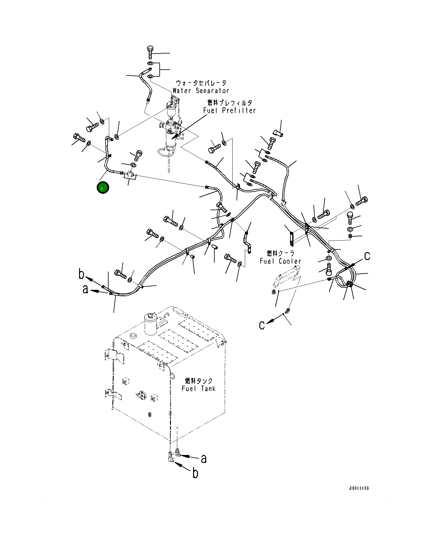Шланг 20Y0441650 Komatsu