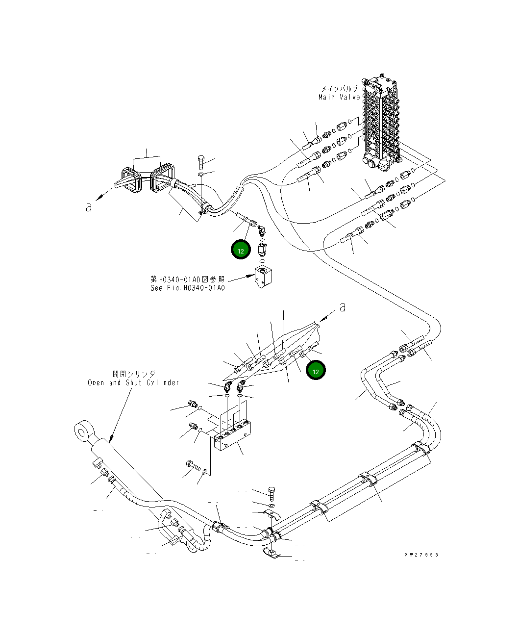 Шланг 07621-003A7 Komatsu