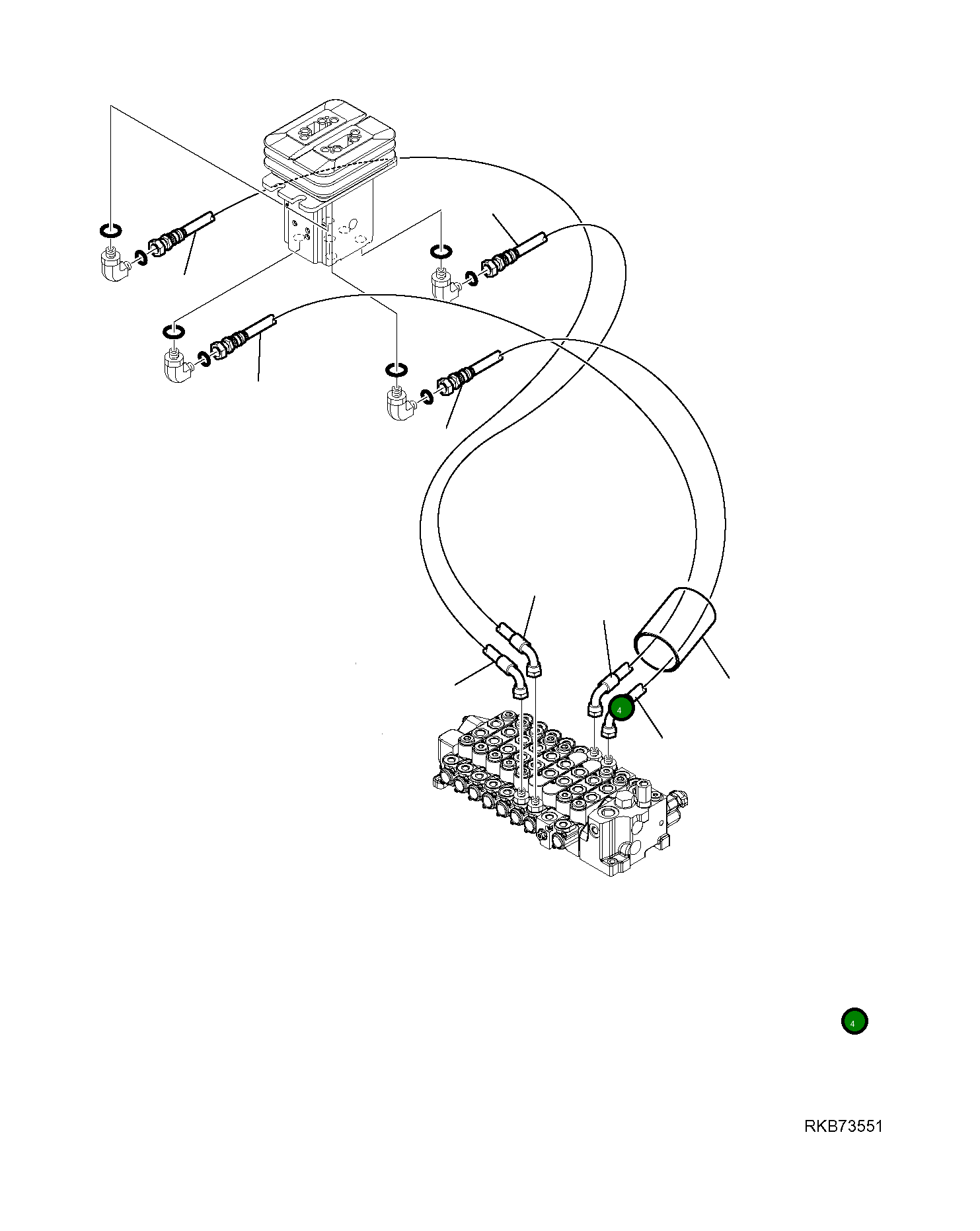 Шланг 20W-62-92831 Komatsu