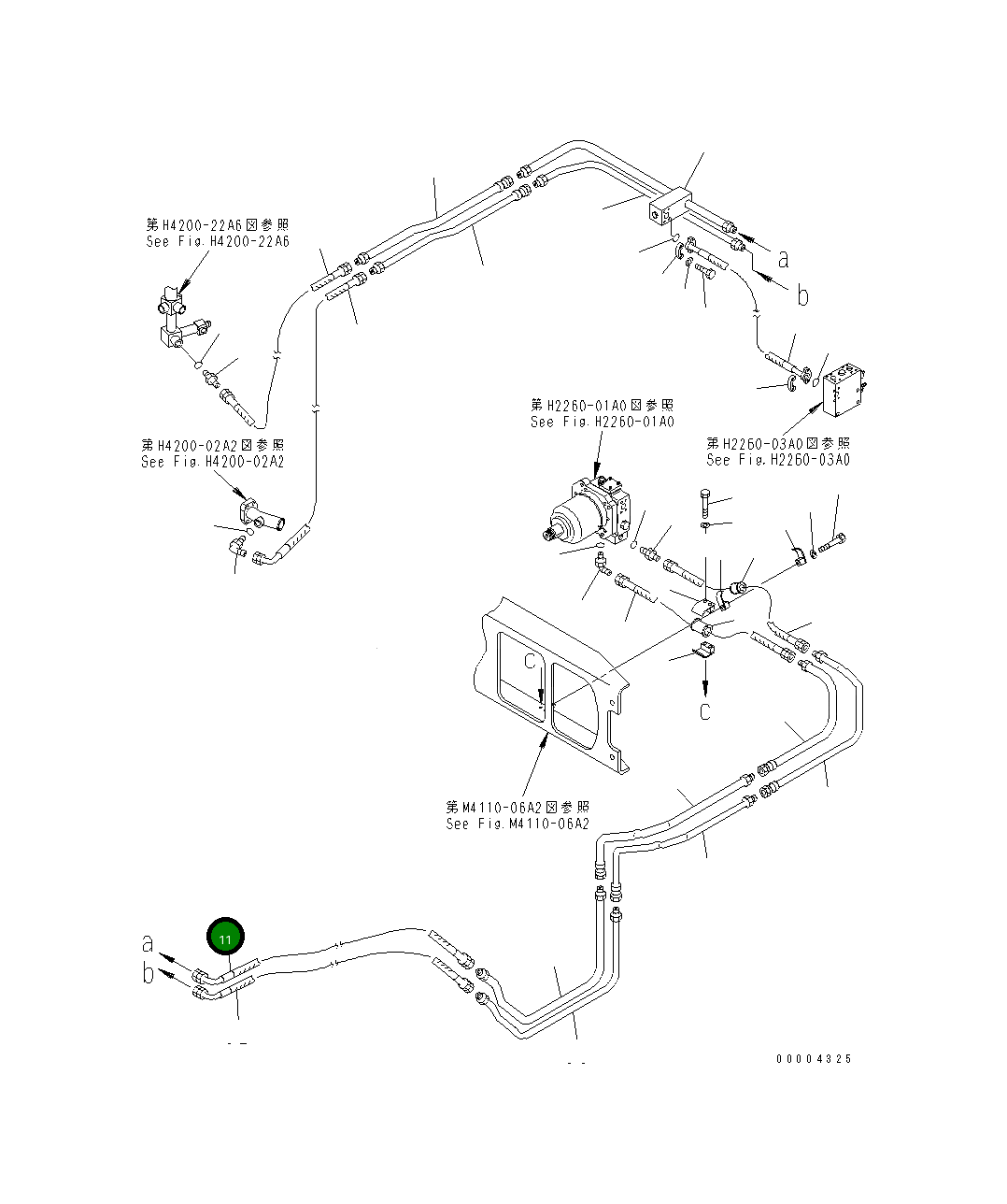 Шланг 07623-01017 Komatsu