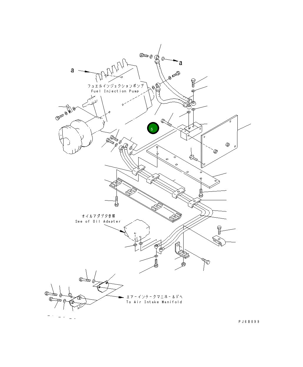 Шланг 07271-01435 Komatsu