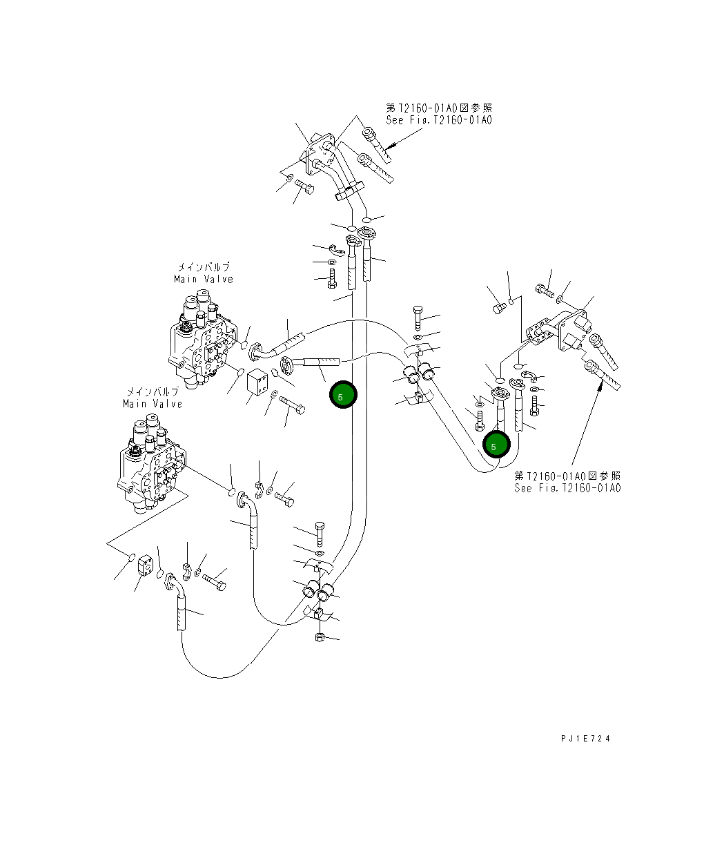 Шланг 07097-01216 Komatsu