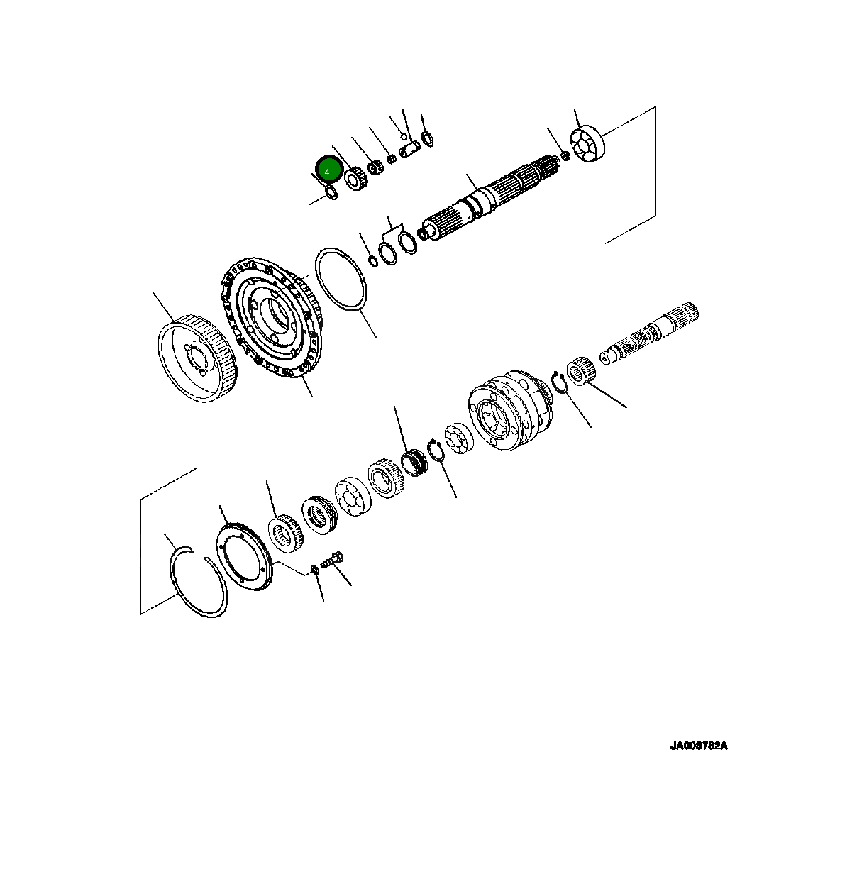 Шестерня, 2ND 425-15-32451 Komatsu