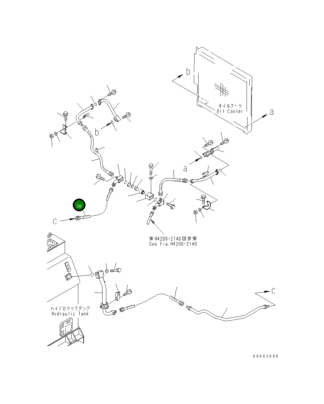 Шланг 07102-21413 Komatsu