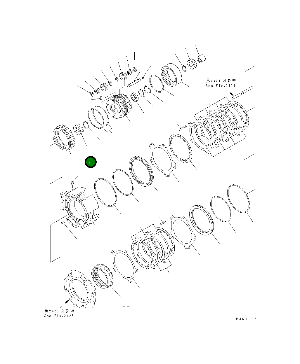 Шестерня 23E-15-12230 Komatsu