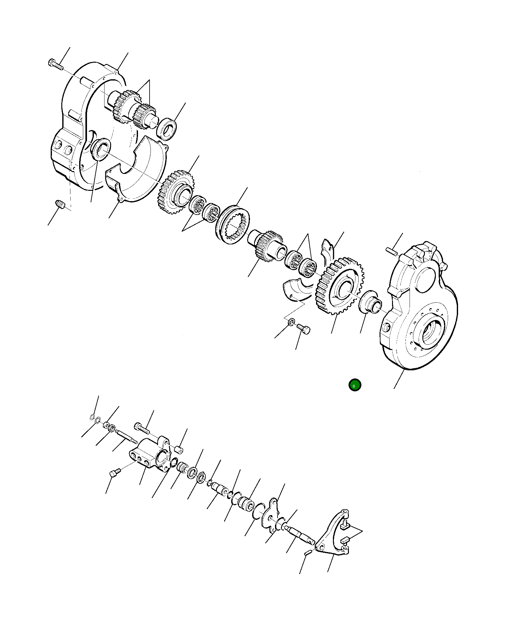 Шестерня HU3571417 Komatsu